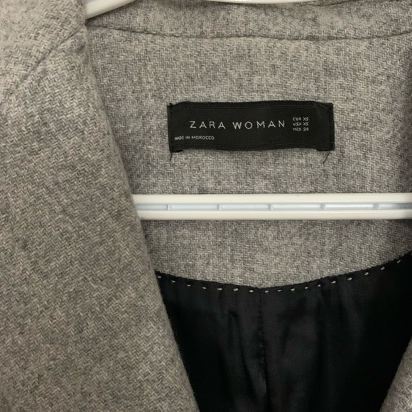 Zara Grey Peacoat - Picture 2 of 5